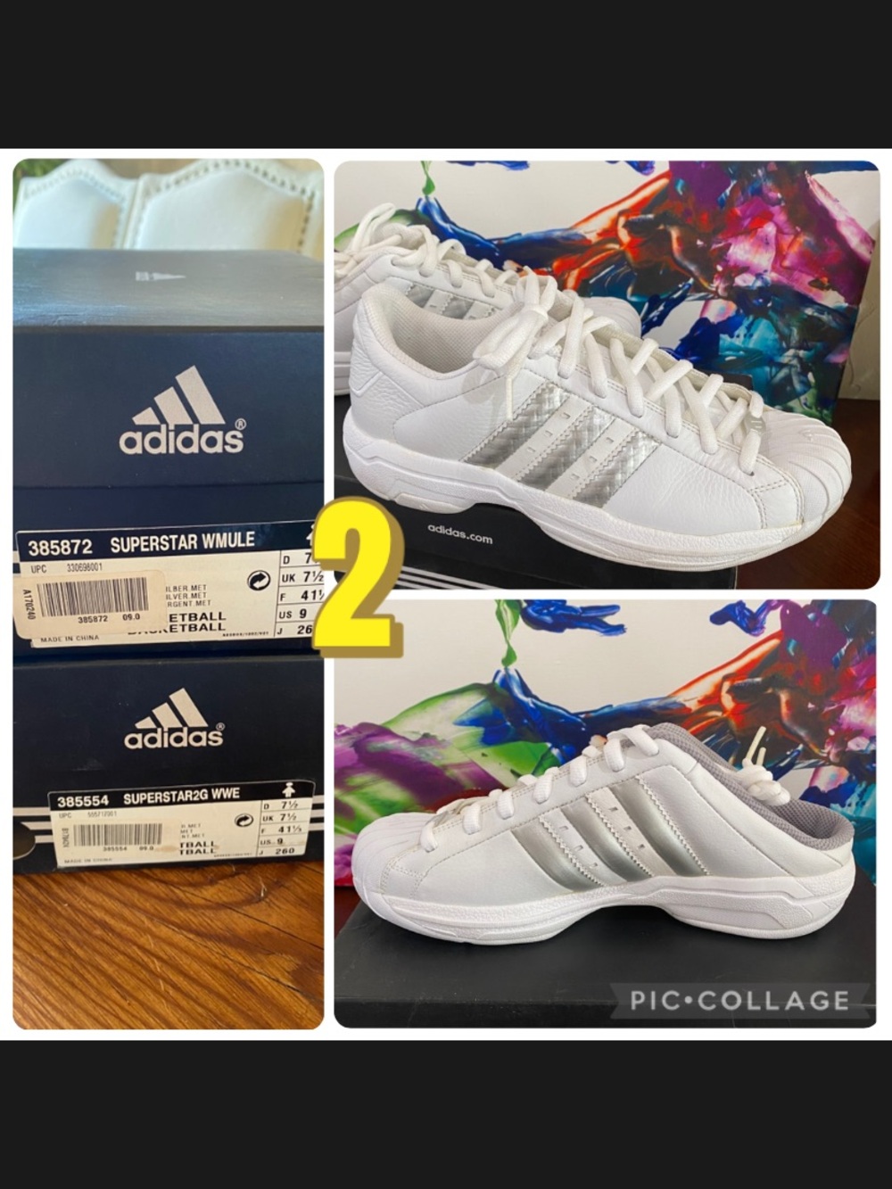 (2) ❤️ADIDAS Women’s 9 - LOT of 2